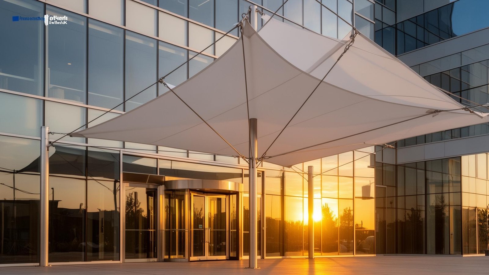 Tensile membrane roofing project